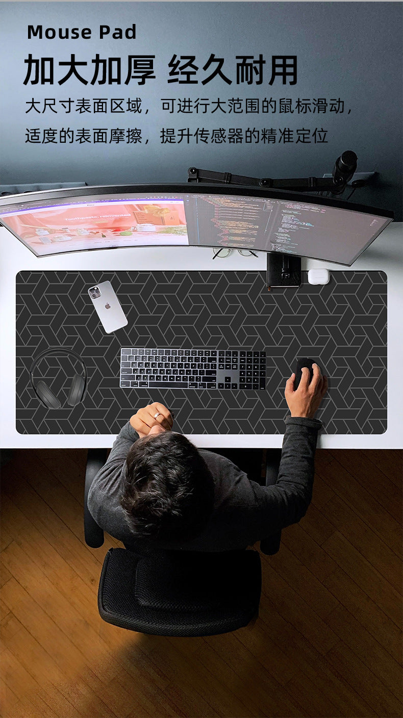 Alfombrilla de ratón, alfombrilla de teclado electrónico extragrande, transferencia térmica, goma gruesa para la muñeca, venta al por mayor
