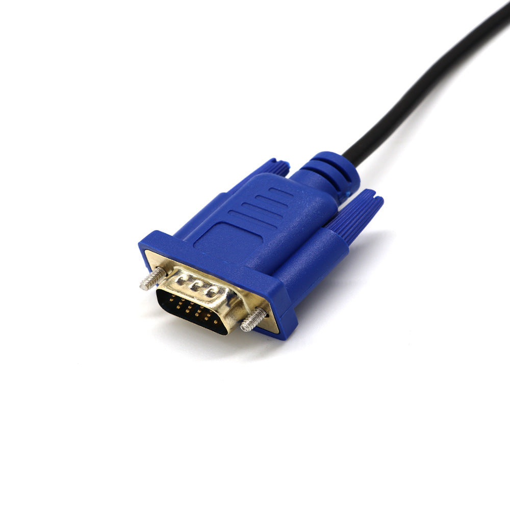 Cable de conversión de HDMI a VGA HDMI a VGA para reproductor DVD conectado al televisor sin red y sin timbre