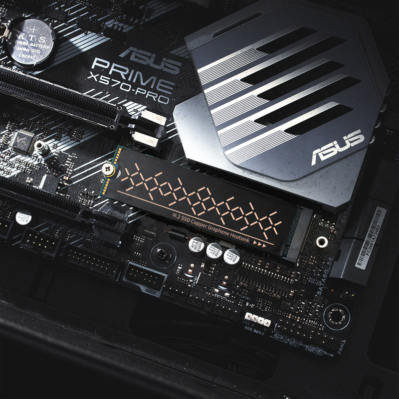 Unidad de Estado Sólido Hanche M.2 2280 NVMe SSD Disco Duro Pasta de Disipación de Calor de Cobre con Grafeno Hoja Conducible Térmica Ligera