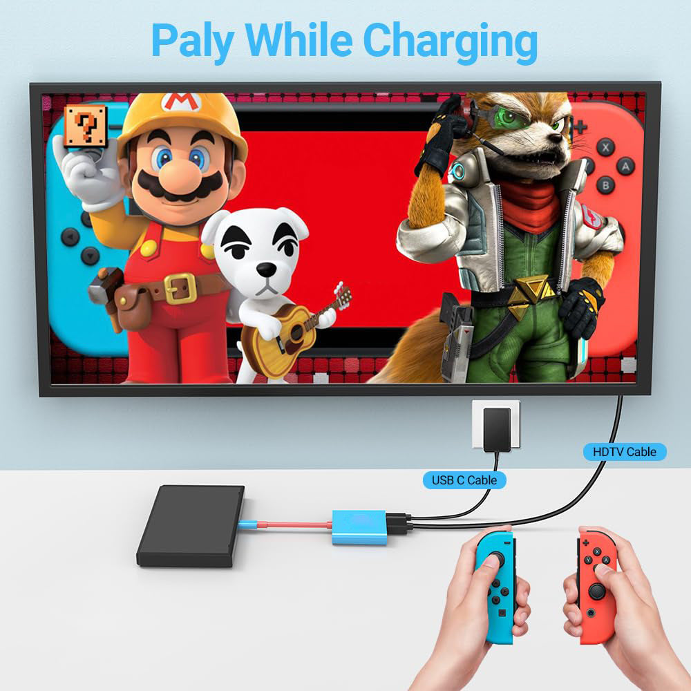 Estación de acoplamiento tipo Switch tres en uno Type-C para teléfono móvil, tableta, computadora y consola de juegos, convertidor USB, estación de acoplamiento 3 en 1