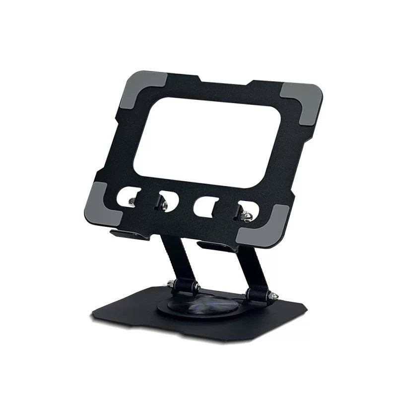 Soporte giratorio totalmente metálico para tablet para iPad, soporte para computadora tablet, soporte de oficina para teléfono móvil, dedicado para juegos y jugar juegos como PUBG