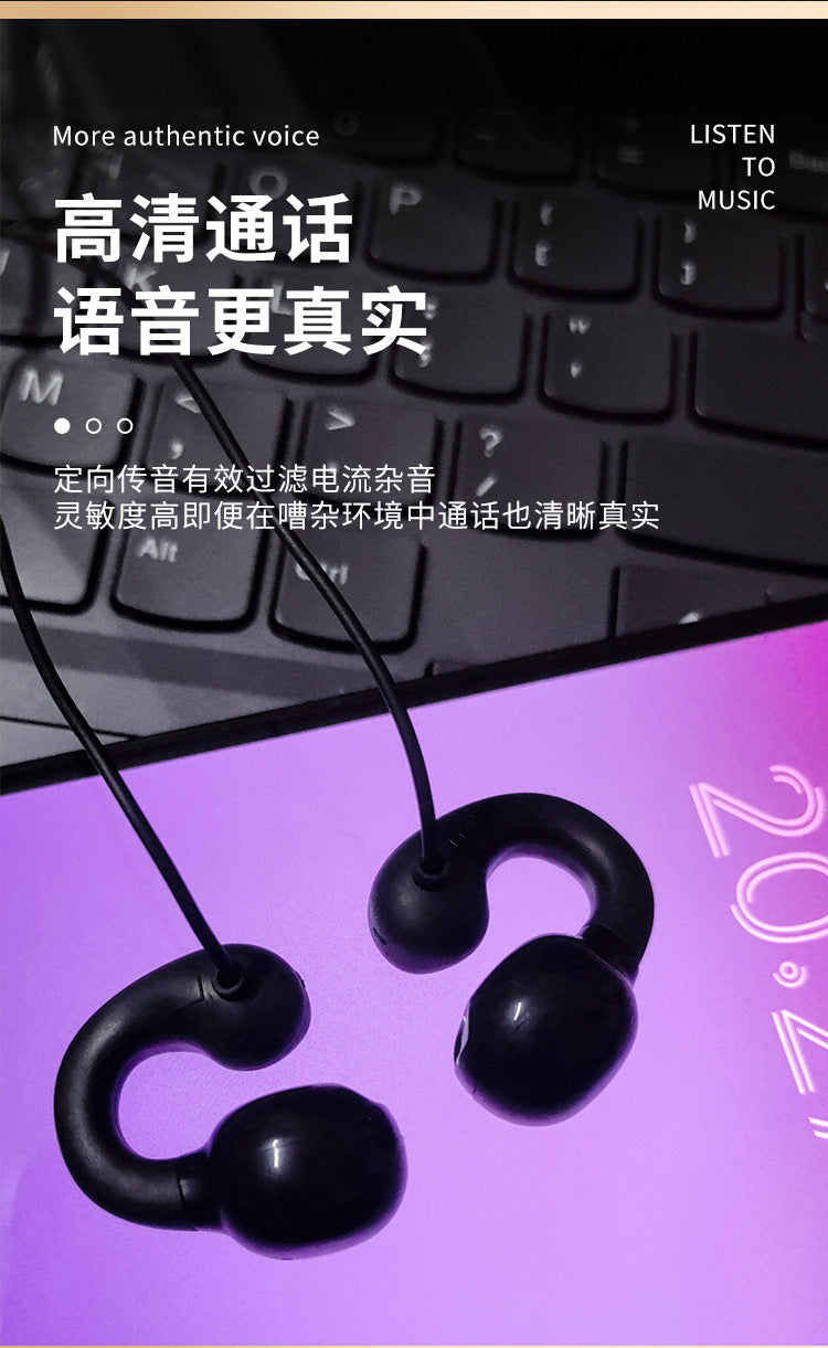 Auriculares alámbricos no intrauditivos Auriculares digitales Type-C Auriculares de escritorio de alta calidad Agujero redondo Cable de extensión extra largo