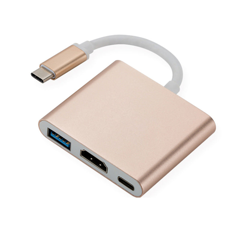 Estación de acoplamiento tipo Switch tres en uno Type-C para teléfono móvil, tableta, computadora y consola de juegos, convertidor USB, estación de acoplamiento 3 en 1