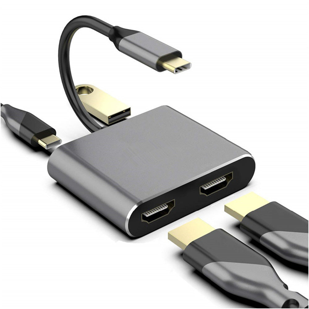 Estación de acoplamiento tipo Switch tres en uno Type-C para teléfono móvil, tableta, computadora y consola de juegos, convertidor USB, estación de acoplamiento 3 en 1