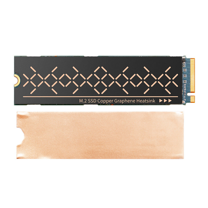 Unidad de Estado Sólido Hanche M.2 2280 NVMe SSD Disco Duro Pasta de Disipación de Calor de Cobre con Grafeno Hoja Conducible Térmica Ligera