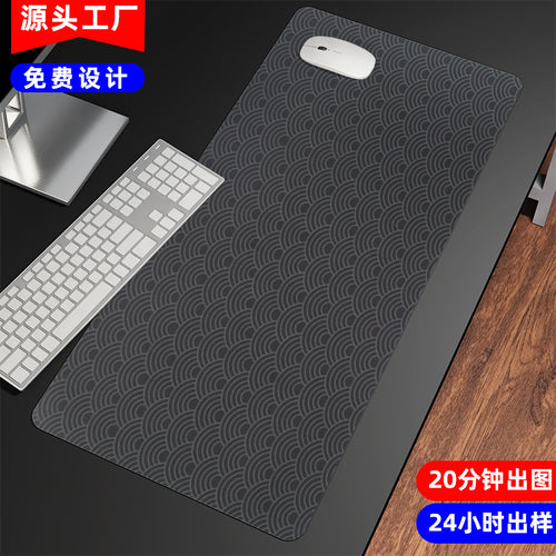 Alfombrilla de ratón, alfombrilla de teclado electrónico extragrande, transferencia térmica, goma gruesa para la muñeca, venta al por mayor