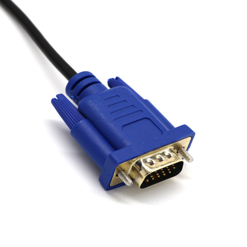 Cable de conversión de HDMI a VGA HDMI a VGA para reproductor DVD conectado al televisor sin red y sin timbre