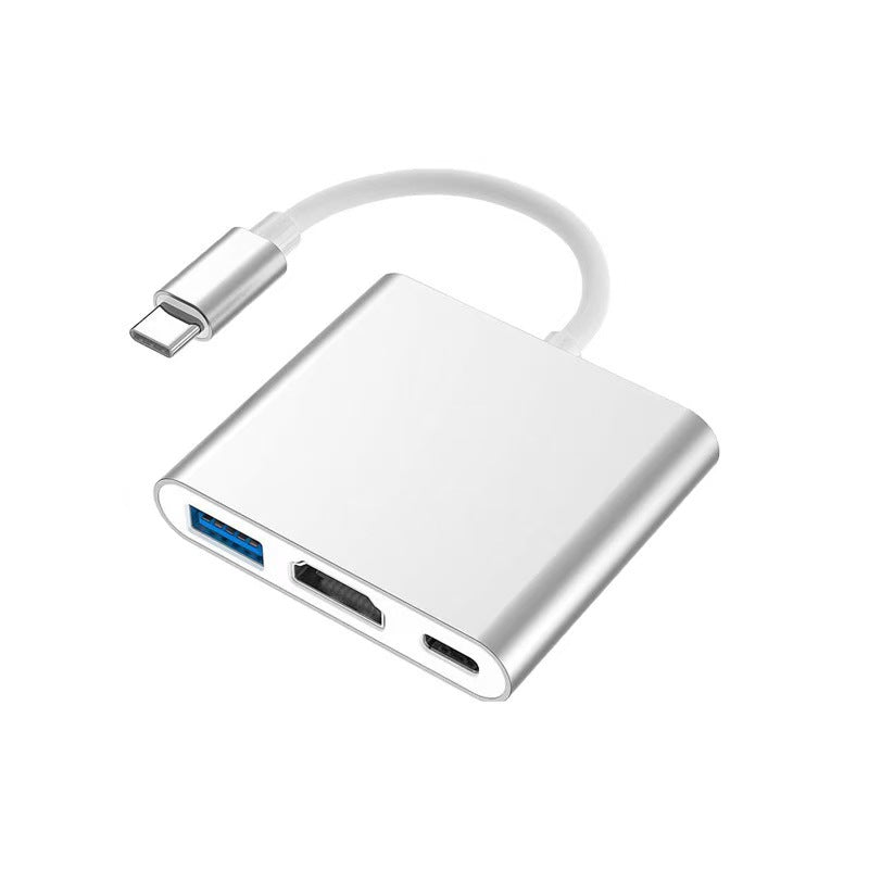 Estación de acoplamiento tipo Switch tres en uno Type-C para teléfono móvil, tableta, computadora y consola de juegos, convertidor USB, estación de acoplamiento 3 en 1
