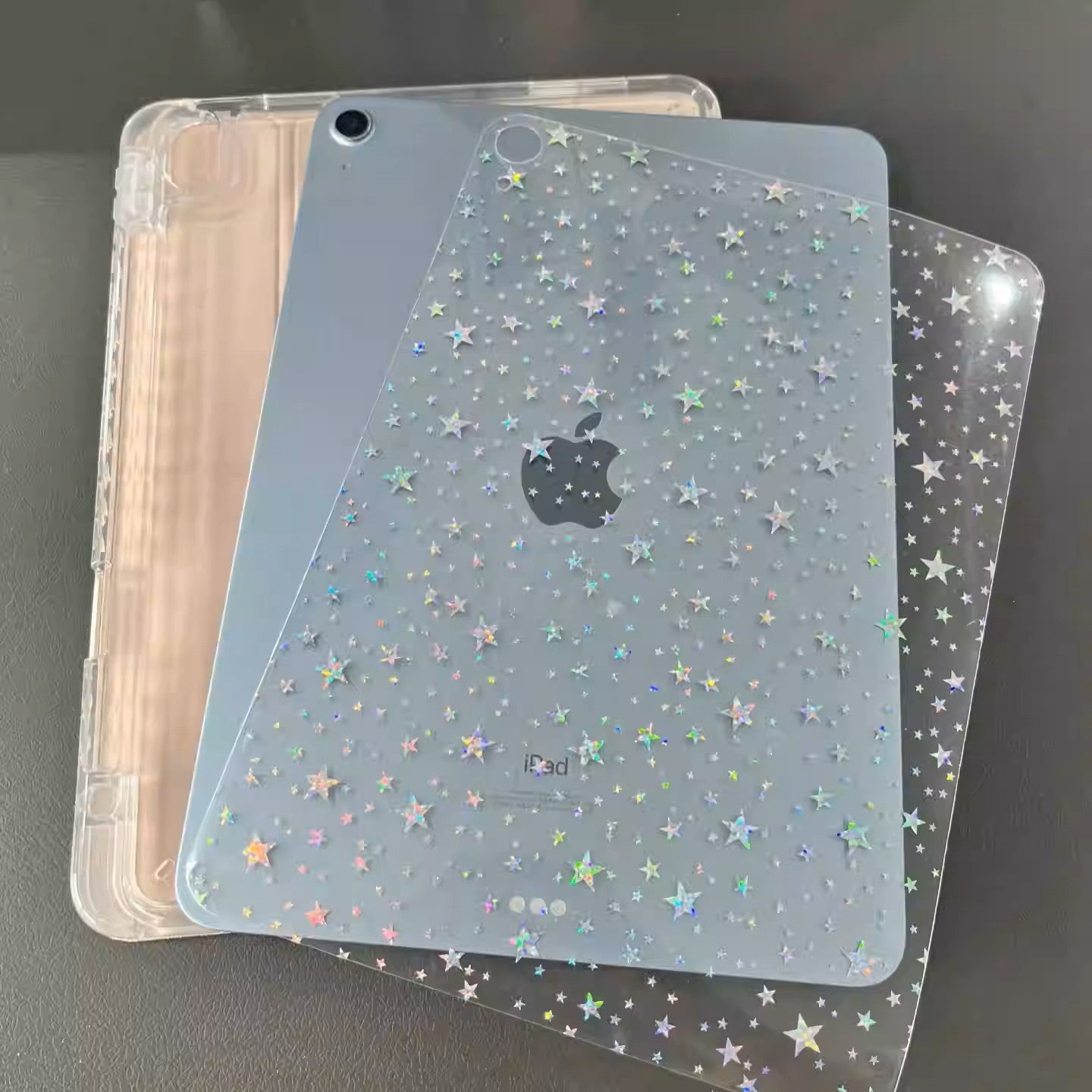 Funda protectora de iPad de 12ª generación 26, tipo 3+Y Air 8/7, acrílico 10,5, con ranura para lápiz anti-doblado, funda de 11ª generación con tarjeta trasera